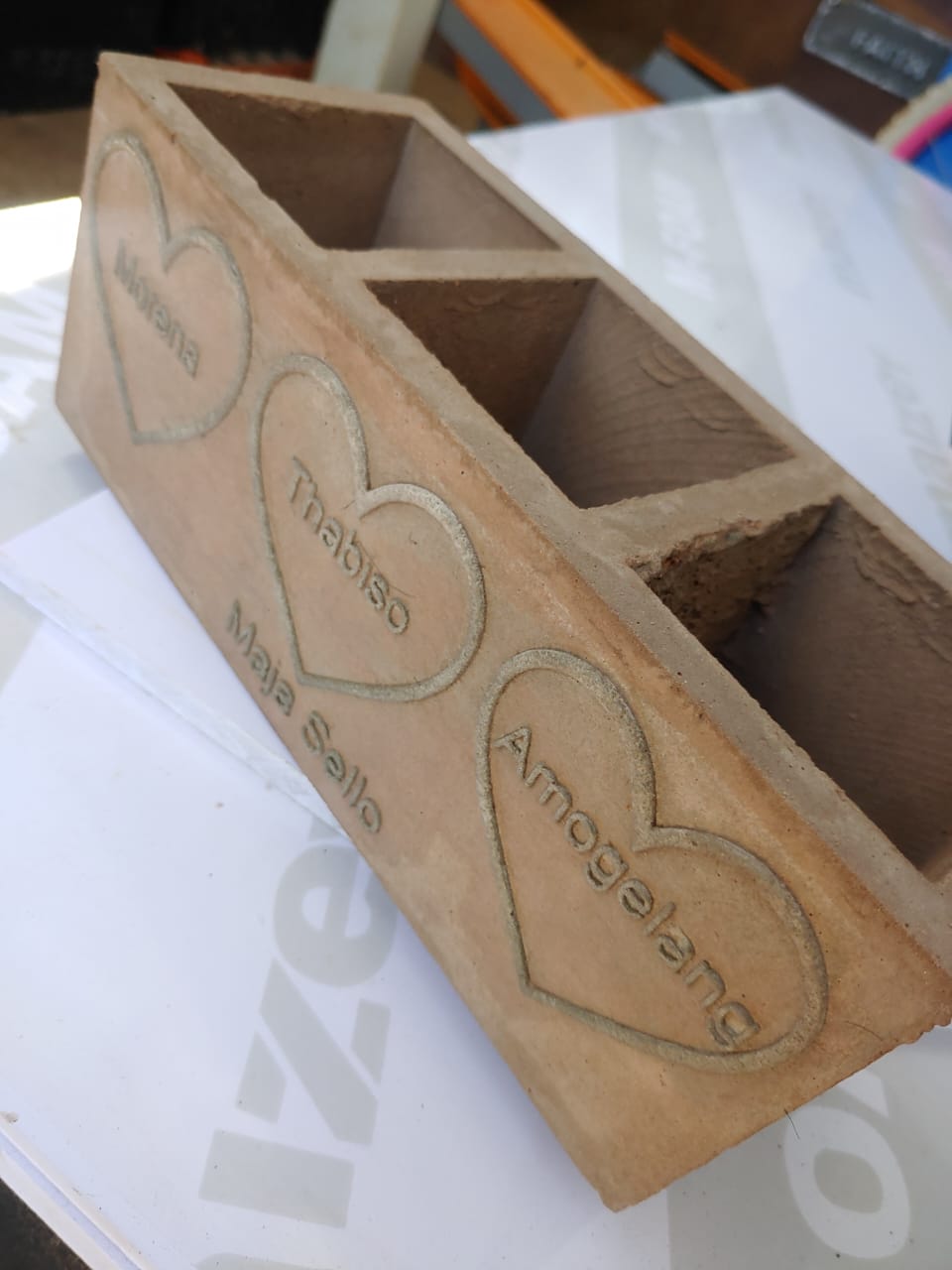 Branded Concrete Decor Holders 2