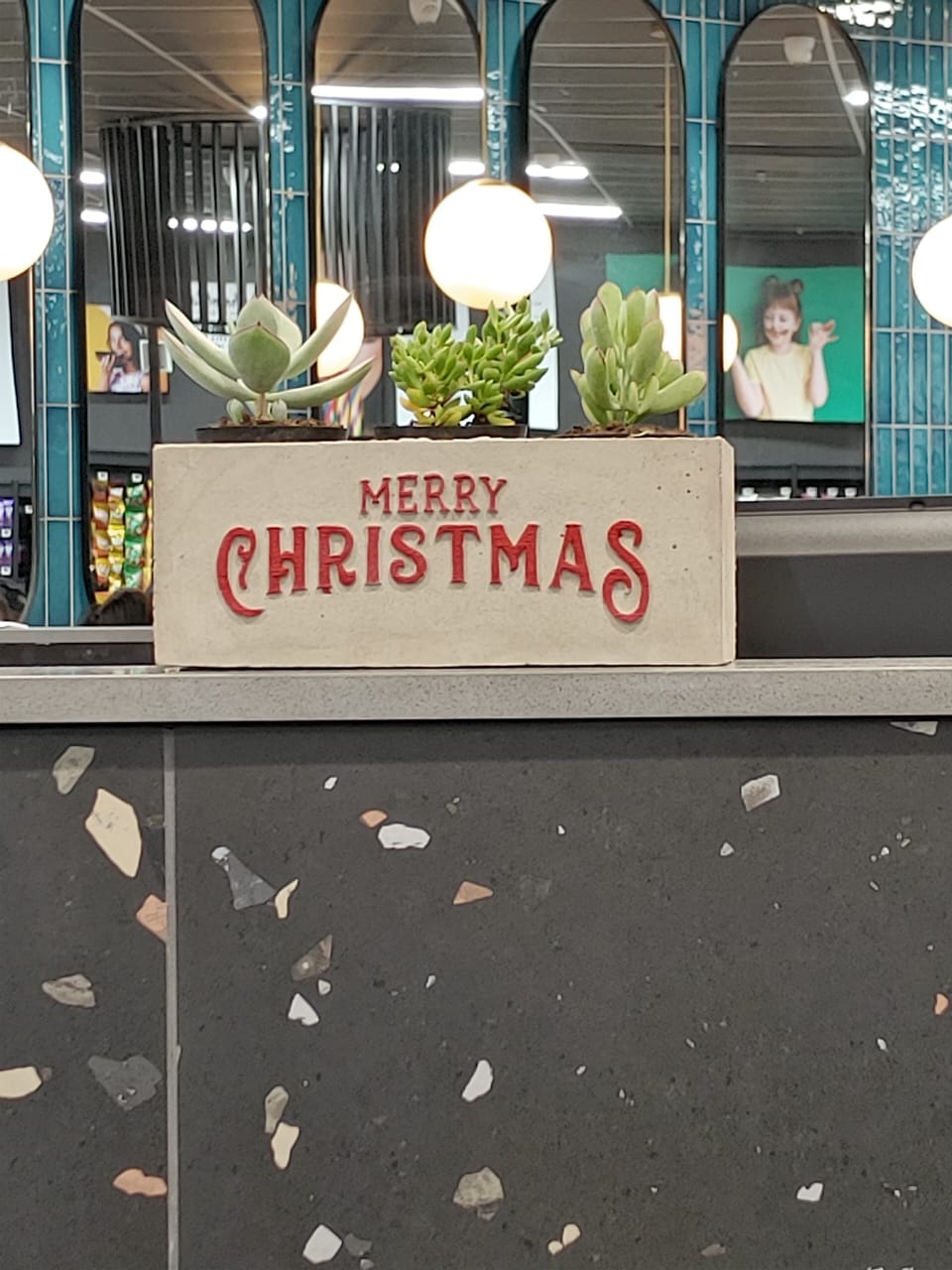 Branded Concrete Decor Holders Christmas